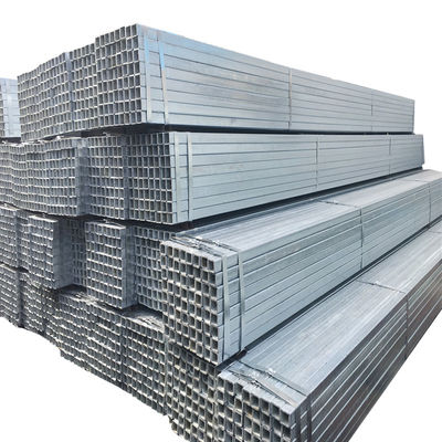 Tolérance ± 1% tubes galvanisés carrés tubes de fer 0,9 mm gi tubes perforés en poudre revêtus de tubes carrés en acier galvanisé