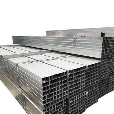 Tolérance ± 1% tubes galvanisés carrés tubes de fer 0,9 mm gi tubes perforés en poudre revêtus de tubes carrés en acier galvanisé