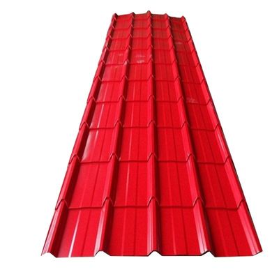 600-1100 mm Largeur couleur revêtue de tôles de toiture ondulées métalliques avec résistance Plaque d'acier et PPGI galvanisé