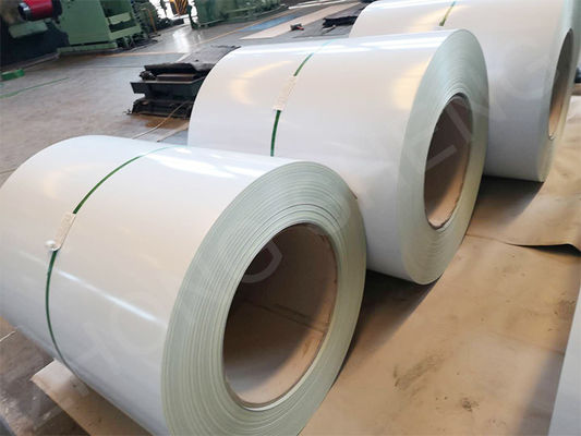 Coupe de tôles PPGI prépeint RAL9003 tôle d'acier revêtue de couleur PPGL bobine aux normes avec certificat BIS