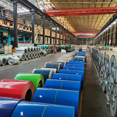 600-1250 mm Largeur bleue RAL Couleur PPGI bobine d'acier pour la production de revêtements de couleur en acier galvanisé prépeint