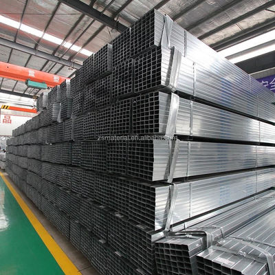 Acier ASTM 100x100 MS tubes carrés galvanisés à section creuse en acier avec facturation par poids réel