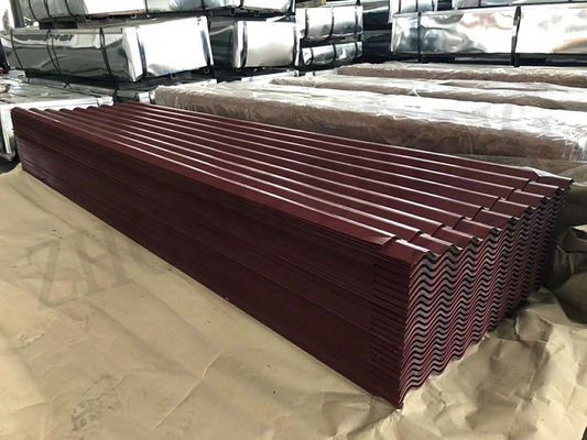 0.12-1.5mm Z40 Acier galvanisé prépeint PPGI Couleur revêtue de tôle de toiture avec ± 1% Tolérance et service de perforation