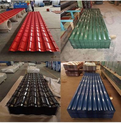 22 Gauge 24 Gauge 26 Gauge haute précision RAL 3024 RAL 4003 PPGI tôle de toiture certifiée CE pour les matériaux de construction