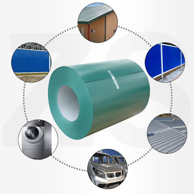 Coil d'acier galvanisé prépeint Ral9016 Ral9003 Ral9010 Dureté totale pour le matériau de construction Dureté élevée