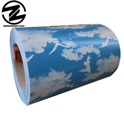Coil d'acier galvanisé prépeint Ral9016 Ral9003 Ral9010 Dureté totale pour le matériau de construction Dureté élevée