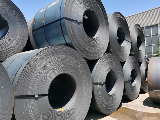 Q195 Q235 Q345 Q235B 0,8-300 mm épaisseur MS HRC Fer à faible teneur en carbone bobine en acier laminé à chaud pour conteneur ou expédition en vrac