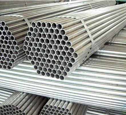 Service de traitement de perforation non alliée 1,2 mm 1,5 mm épaisseur 6 m longueur tuyau en acier rond galvanisé à chaud pour empilage
