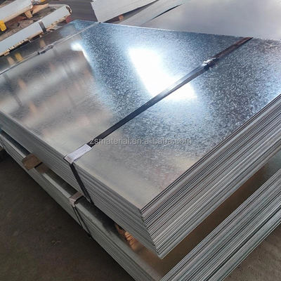 Plaque d'acier galvanisé 0,35 mm 0,45 mm 0,5 mm d'épaisseur avec technique à base de laminage à froid et revêtement en zinc de 30 à 275 g/m2
