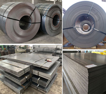 Métal doux A36 S400 Ss400 S355j enduit Hrc Ms Hr 0,3 mm tôle en acier au carbone en bobines à bande avec CIF pour le pays d'Egypte