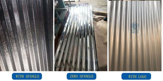600-1500 mm Largeur Zinc IBR GI tôle de toiture galvanisée avec 0,6 mm d'épaisseur et option de personnalisation du logo