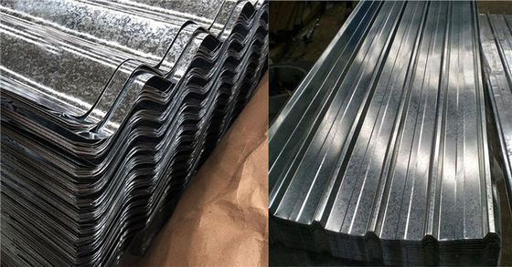 Couche de zinc galvanisée Z30 Z40 4x8 pieds Spangle régulier GI tôle de toit ondulée pour une protection durable