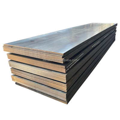 Plaque d'acier doux non allié Q235B laminée à chaud S355JR Plaque d'acier au carbone avec finition de surface terne