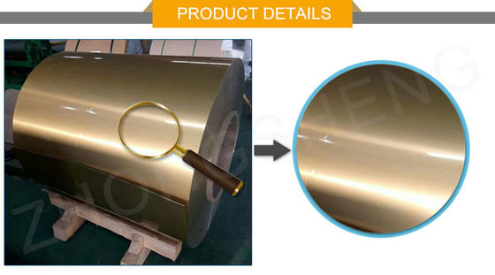 50 mm-1600 mm Largeur RAL 3003 RAL3004 bobine en aluminium revêtue de couleur à température O H112 pour les produits durables