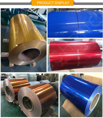 Prime 1100 3003 Coil d'aluminium revêtu de couleur PVDF en bois de pierre avec une tolérance de ± 1% et une couleur personnalisée
