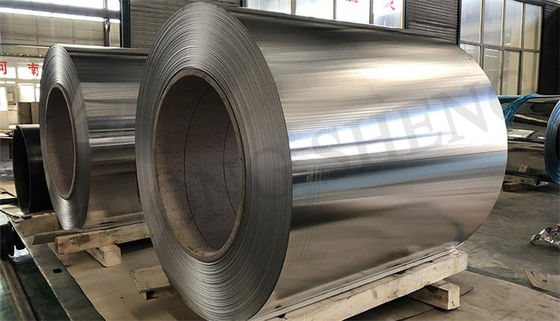 Contenu en aluminium de qualité alimentaire de 55% 304 316 bobines en aluminium miroir d'épaisseur 0,5 mm pour couper des feuilles