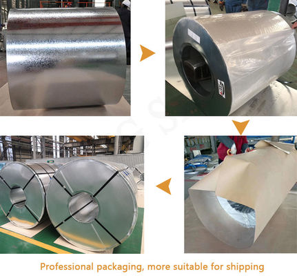 ASTM/AISI/SGCC/CGCC/TDC51DZM/TDC52DTS350GD/TS550GD/DX51D Z Q195-q345 revêtement en zinc 30 à 275 g/m2 bobine en acier galvanisé à chaud