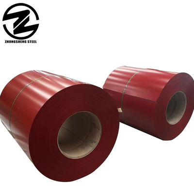 Service de décoiling 0,5 mm épaisseur Ride couleur recouverte de prépeinture PPGI bobine d'acier pour la feuille ondulée dans toutes les couleurs RAL