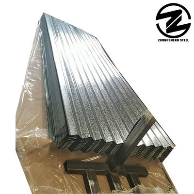0.6mm 0.8mm 1.2mm Z80g Z100g Gi Plaque d'acier enduite de zinc Industrie de la construction Plaque de toiture ondulée en acier galvanisé