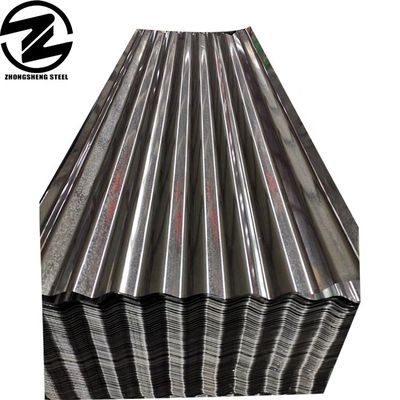0.6mm 0.8mm 1.2mm Z80g Z100g Gi Plaque d'acier enduite de zinc Industrie de la construction Plaque de toiture ondulée en acier galvanisé
