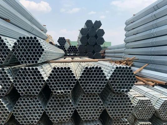 168Pipe en acier rond galvanisée à chaud de 0,3 mm fabriquée selon les normes BS et API 5L pour une longueur de 1 à 6 m