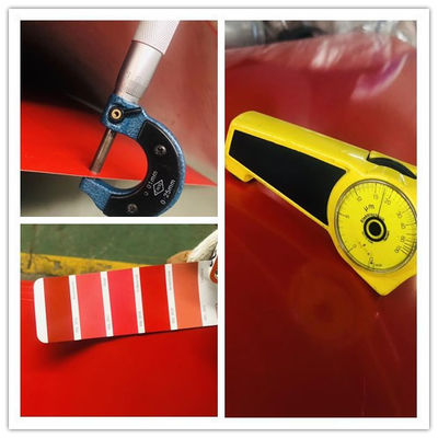 Technique Certificat laminé à froid sirm PPGI enduit de couleur rouge Ral 9016 Dx51d SGCC Sgch 0,4 mm 0,5 mm 0,6 mm bobines prépeintes