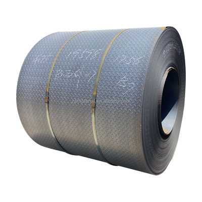Coils en acier à carreaux laminés à chaud de qualité de plaque de navire d'une épaisseur de 2,5 mm et d'une longueur de 2000-12000 mm fabriqués en AISI SS400