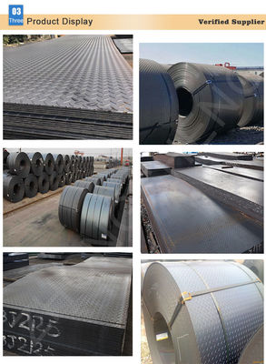 Prime Q235b 3 mm 4 mm 5 mm Épaisseur légère Plaque d'acier à vérifier Plaque à vérifier d'acier pour service de traitement de flexion