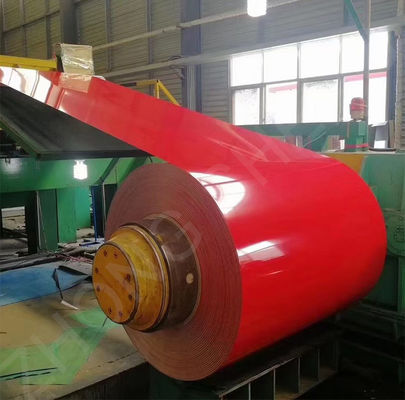 Modèle d'herbe spangle régulière PPGI PPGI bobine d'acier galvanisé prépeinture en acier revêtu de couleur avec 3-5 tonnes de poids de bobine