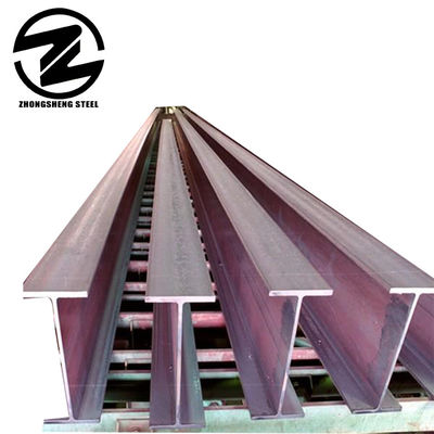 Structure en acier à canal H non allié ASTM Q355 Ss400 ASTM A36 A572 Faisceau H en acier au carbone pour pont de génie structurel