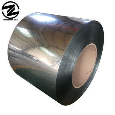 Dx51D Z275 Plaque de métal galvanisée au zinc bobines galvanisées à chaud enduites en acier bobines Gi avec revêtement 508mm/610mm bobine ID Z30-Z40
