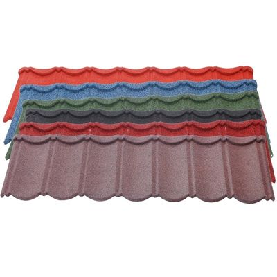 Matériaux de toiture de bâtiment Technologie allemande Rochettes métalliques couvertes de pierre colorées pour toiture d'acier de haute qualité isolée