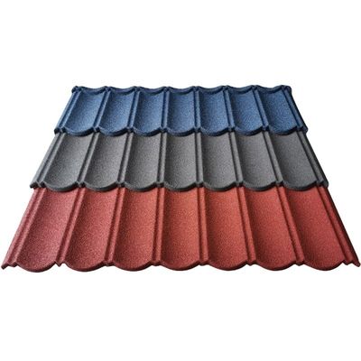 Matériaux de toiture de bâtiment Technologie allemande Rochettes métalliques couvertes de pierre colorées pour toiture d'acier de haute qualité isolée