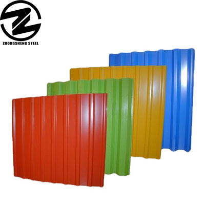 Couverture en tôle verte PPGI Couverture en tôle d'acier galvanisé Couverture en tôle de brique Couverture en tôle d'acier rouge avec une tolérance de ± 1%