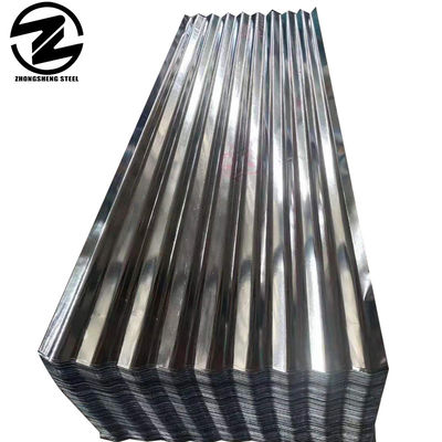 600-1250 mm Largeur Pleine feuille de toiture galvanisée dure 0,4 mm Épaisseur pour les installations de toiture en fer ondulé
