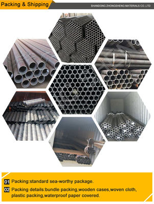 Service de coupe Prime ASTM A106 Pipe de pliage en acier au carbone 22 mm Pipe en acier au carbone 24 pouces avec certificat TISI