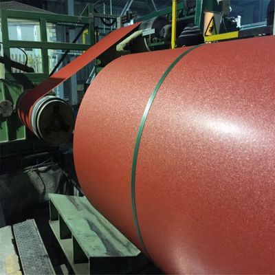 Z121-Z180 Couche de bobines d'acier revêtues de couleur d'une épaisseur de 0,12 à 1,2 mm avec finition de surface en relief et certificat ISO