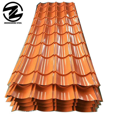 0.2mm 1.0mm largeur effective 608mm 760mm 820mm 900mm 950mm 960mm 1025mm feuille de toiture revêtue de couleur Co pour une dureté totale