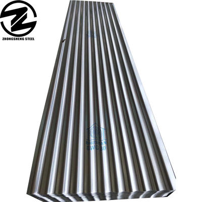 BS Standard Roofing Feuille de fer galvanisée ondulée avec spangle régulier d'épaisseur de 0,13 mm