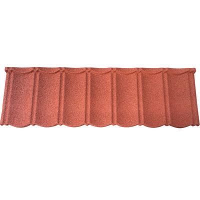Carreaux de toiture en métal revêtus de pierre de couleur pour les bâtiments au Nigéria 2,7 kg/pcs 0,4 mm