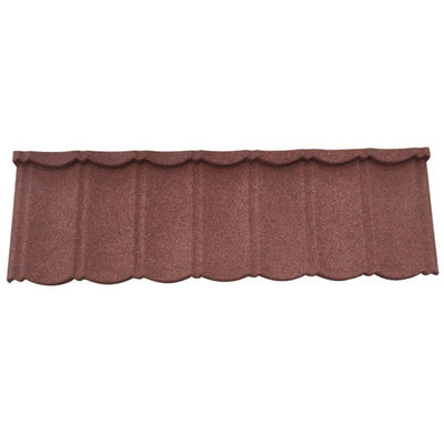 Carreaux de toiture en métal revêtus de pierre de couleur pour les bâtiments au Nigéria 2,7 kg/pcs 0,4 mm