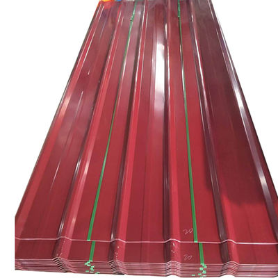 Taille standard de couleur de toit par feuille 0,25 mm d'épaisseur Trapèze de couleur en acier avec revêtement Z61-Z90 abordable et durable