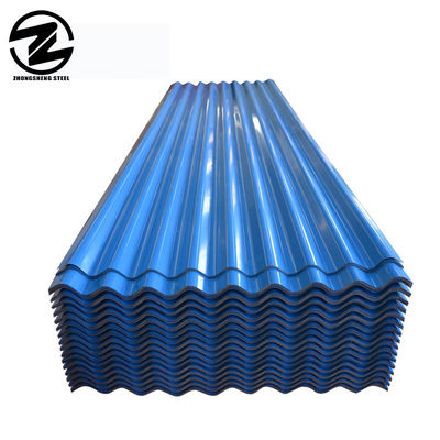 Taille standard de couleur de toit par feuille 0,25 mm d'épaisseur Trapèze de couleur en acier avec revêtement Z61-Z90 abordable et durable