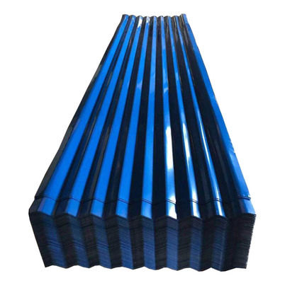 DX51D GI Ppgl ibr ppgi métal galvanisé ondulé couvert de couleur Peinture tôle de toiture en acier de longueur 2001-3600mm