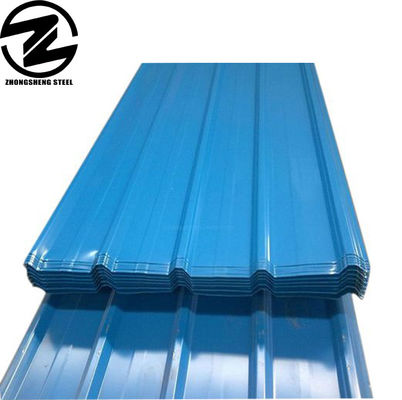 DX51D GI Ppgl ibr ppgi métal galvanisé ondulé couvert de couleur Peinture tôle de toiture en acier de longueur 2001-3600mm