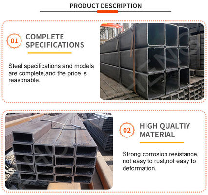 20x20 40x40 tubes carrés de gaz avec des performances de traitement optimales et parfaites en utilisant la technique ERW