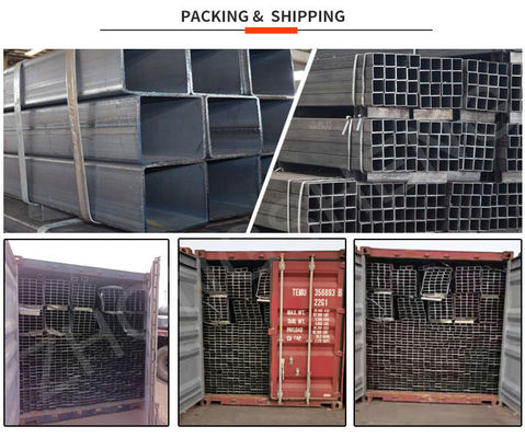 20x20 40x40 tubes carrés de gaz avec des performances de traitement optimales et parfaites en utilisant la technique ERW