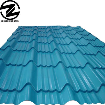 Super feuilles de toit 13,8m Longueur IT5 x28g Bleue Pre-peintures feuilles de toit avec une dureté totale et le service de soudage