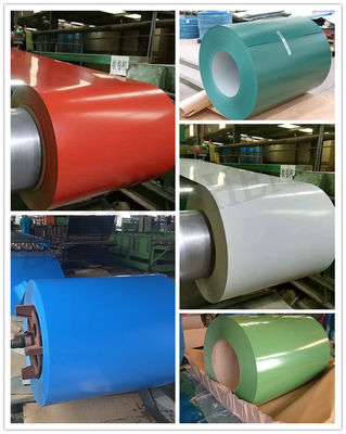 Z80g 3-5 tonnes par bobine 0,35*1219 mm Taille Couleur Prepeint PPGI bobine d'acier selon les exigences du client Longueur d'acier galvanisé