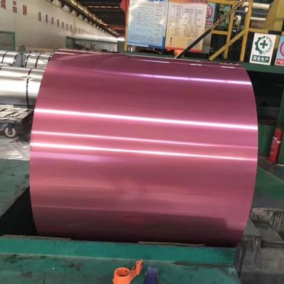 0.3 mm Épaisseur RAL 3006 bobine galvanisée prépeinte bobines colorées à résistance Plaque d'acier et tolérance ± 1%